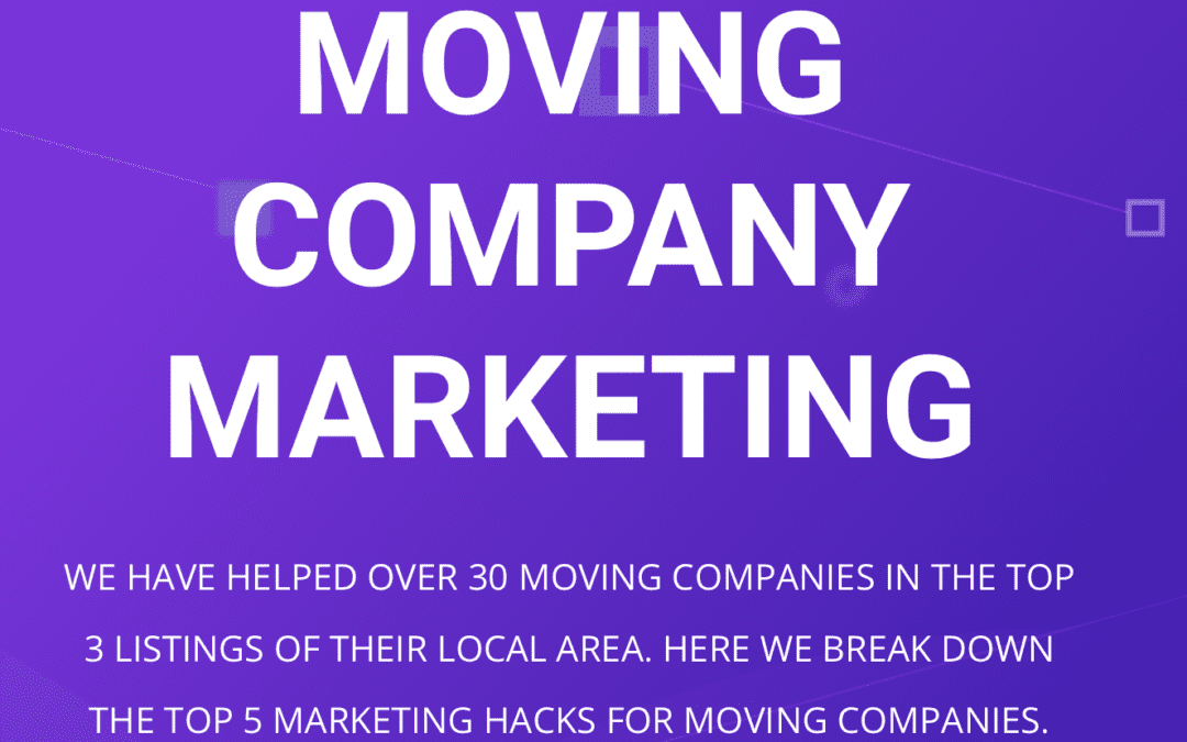 marketing for moving companies