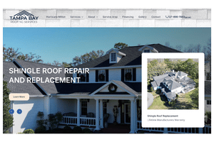 roofing company website design